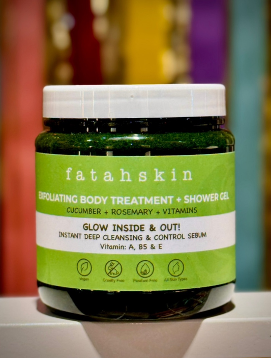 CUCUMBER & ROSEMARY SCRUB - Body Scrub + Treatment - 250ml