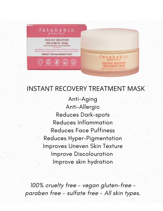 Instant Recovery Cream Mask - Face & Under eye Treatment
