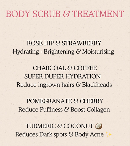 ROSE HIP & STRAWBERRY - Body Scrub + Treatment - 250ml