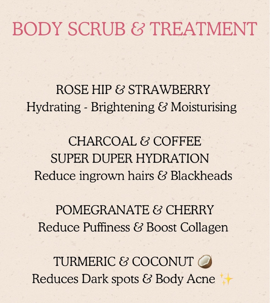 ROSE HIP & STRAWBERRY - Body Scrub + Treatment - 250ml