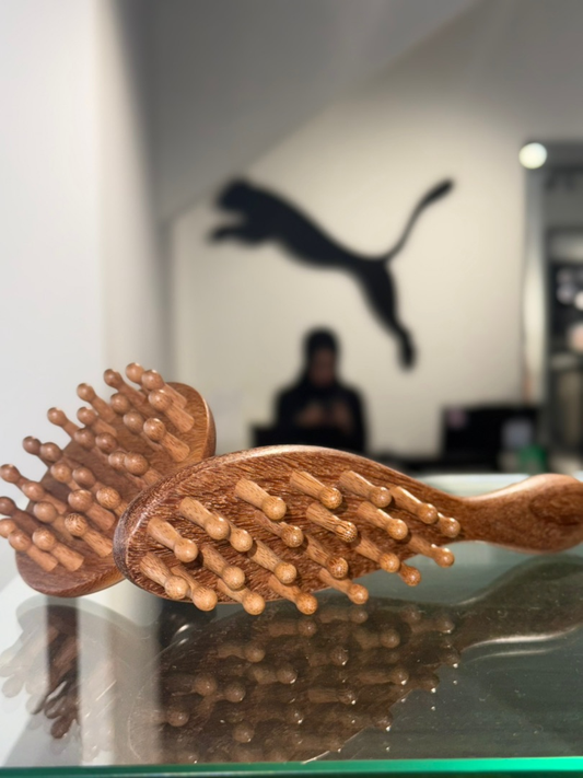 Wood massage set.